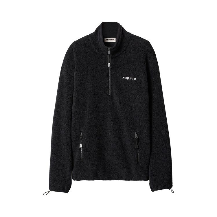Miu Miu Fleece Sweatshirt 'Black'