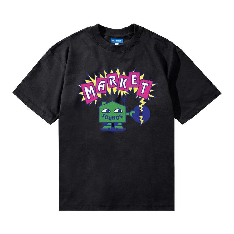 Market Sounds T-Shirt 'Jet Black'