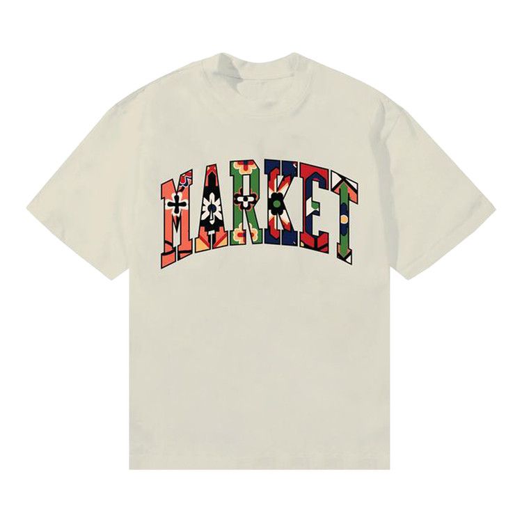 Market Floral Rug Arc T-Shirt 'Ecru'