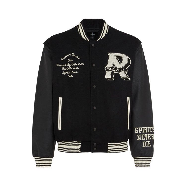 Represent Clo Owners Club Varsity Jacket 'Black'