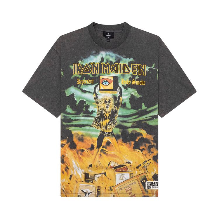 Represent Clo x Iron Maiden Holy Smoke Tee 'Ash'