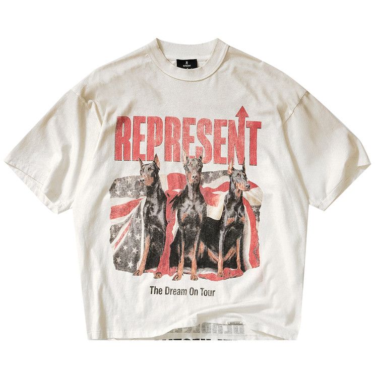 Represent Clo Dream On Tour T-Shirt 'Washed Ecru'