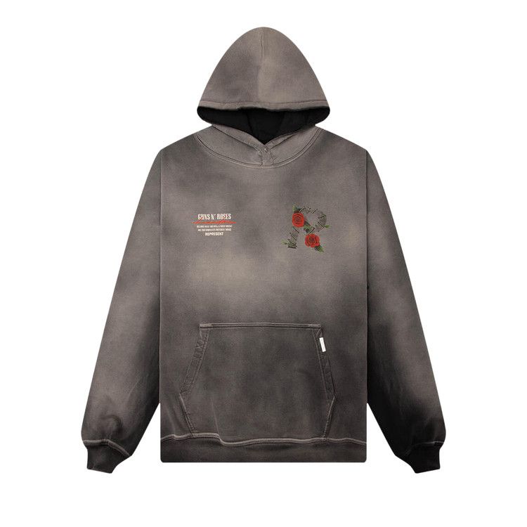 Represent Clo x Guns N' Roses Tour Hoodie 'Stained Black'