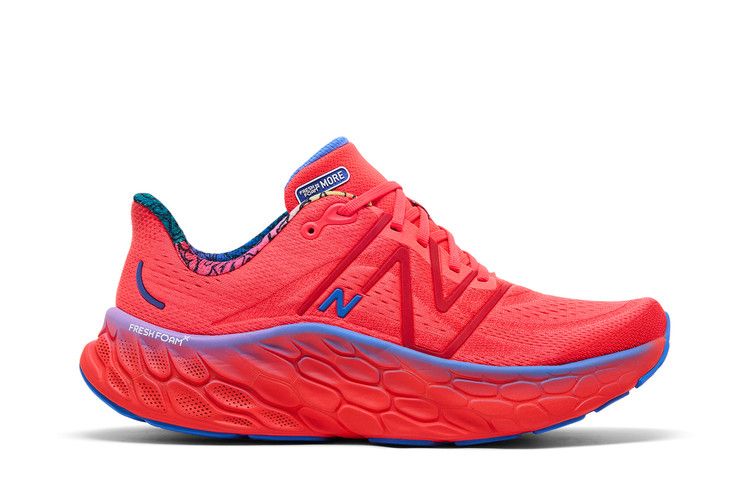 New Balance Fresh Foam X More v4 'Electric Red Bright Lapis'