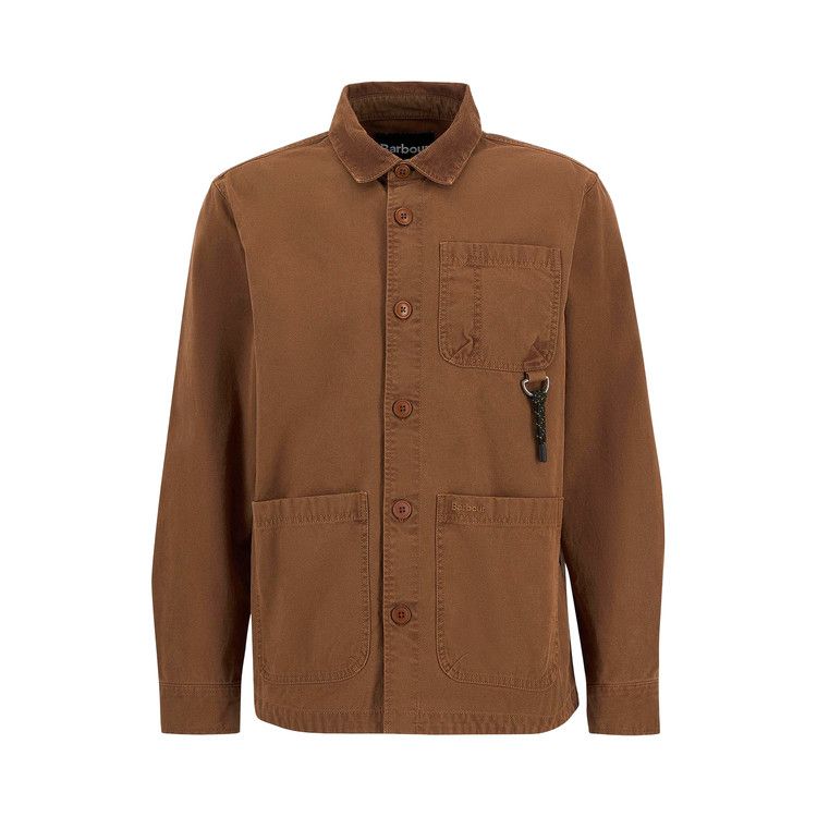 Barbour Bowland Garment Dyed Overshirt 'Umber'