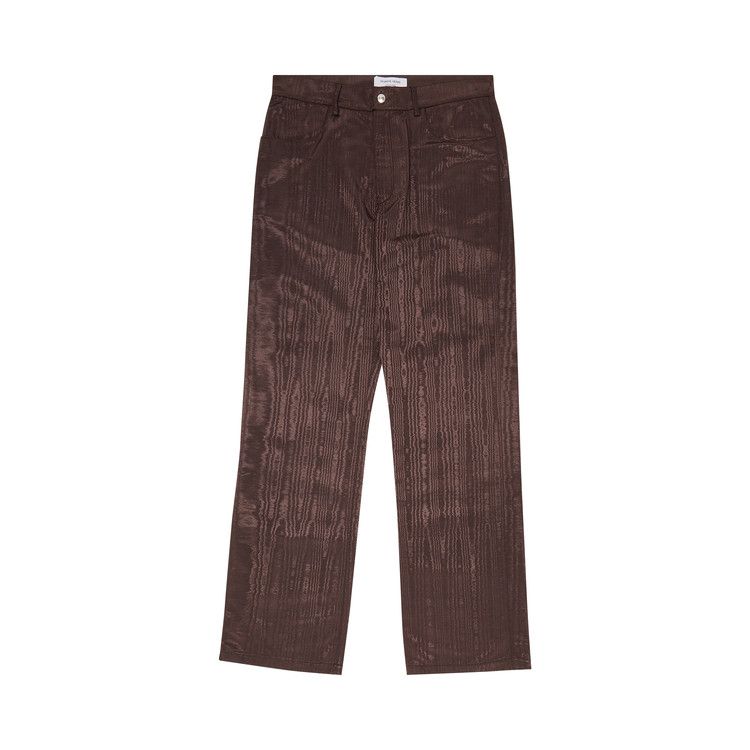 Marine Serre Regenerated Moire Wide Leg Pants 'Brown'