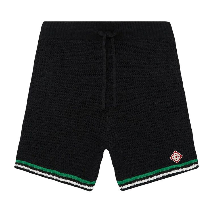 Casablanca Knit Tennis Shorts 'Black'
