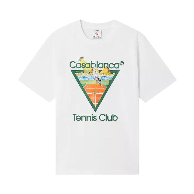 Casablanca Tennis Club Triangle Classic T-Shirt 'White'