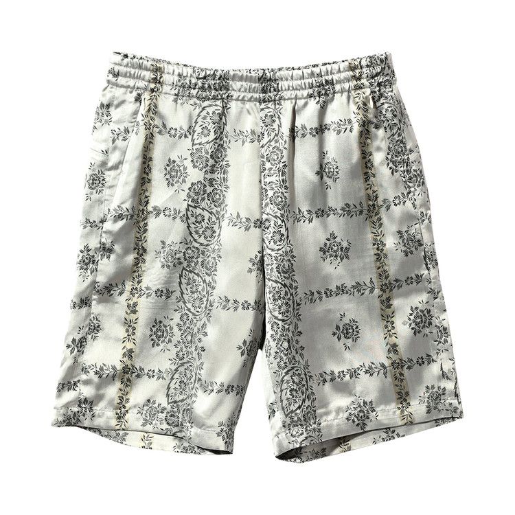 Needles Cupra Sateen Flower Basketball Shorts 'Off White'