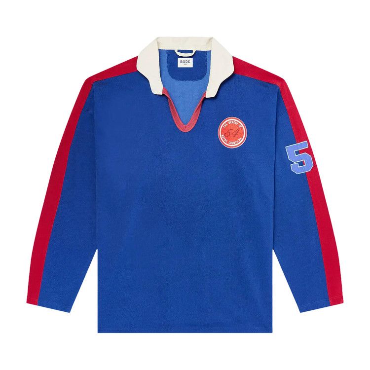 Bode Lakewood Polo Shirt 'Blue'
