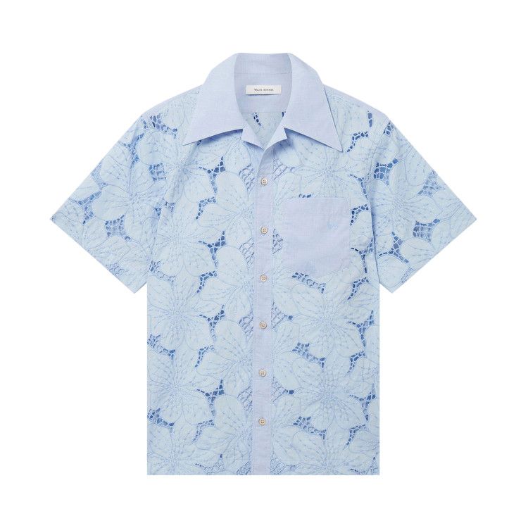 Wales Bonner Highlife Bowling Shirt 'Light Blue'