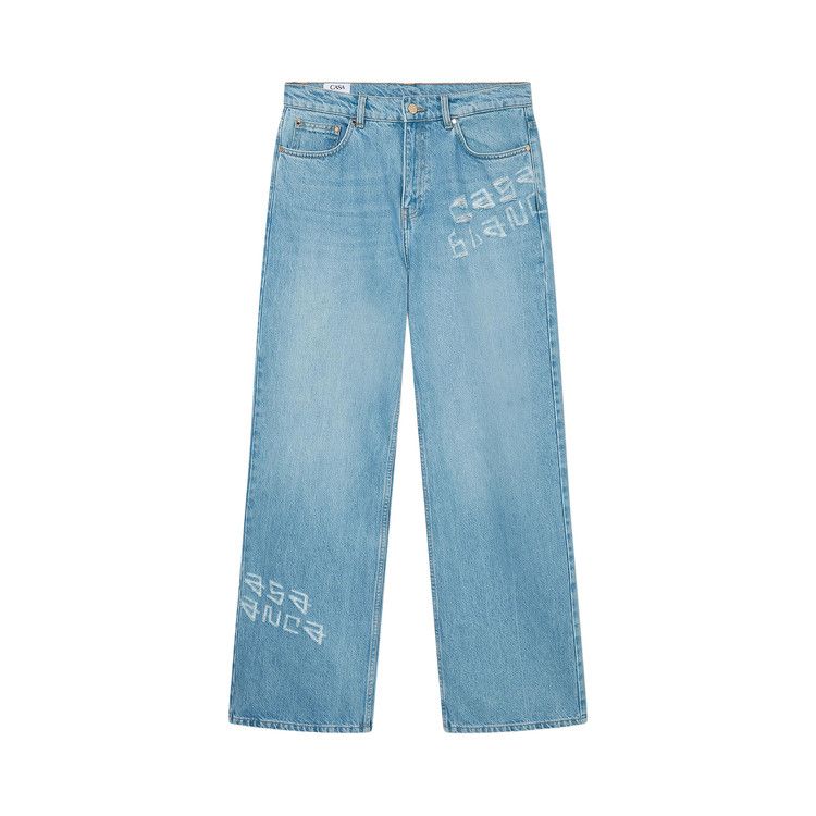 Casablanca Graffiti Jeans 'Light Blue Vintage Wash'