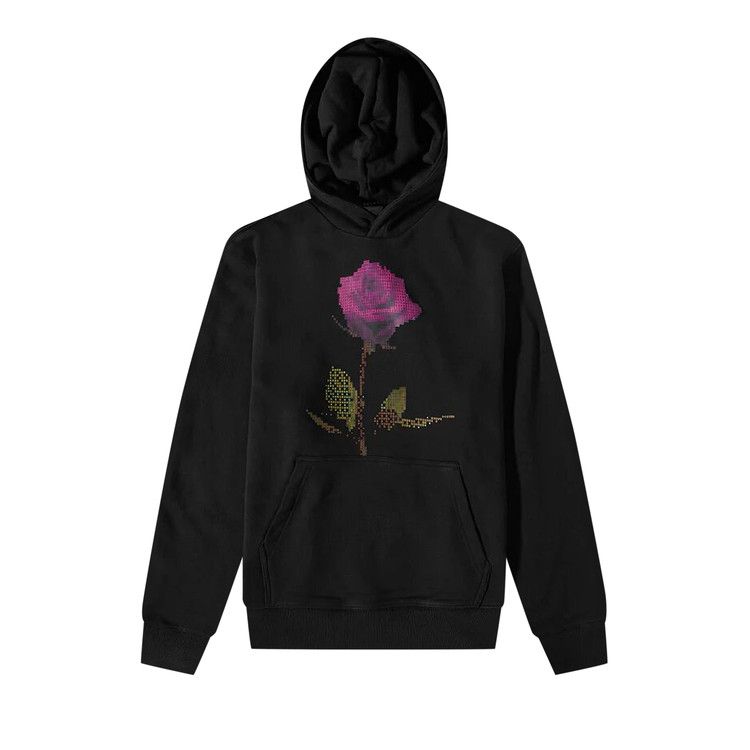 Ksubi Pixel Flower Kash Hoodie 'Jet Black'