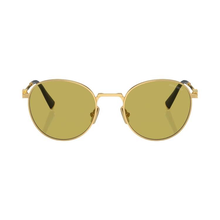 Miu Miu Round Sunglasses 'Olive'