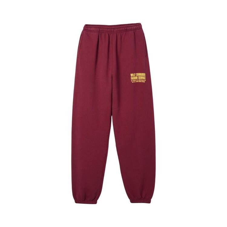 Willy Chavarria Fashion Services Buffalo Sweatpant 'Bordeaux'