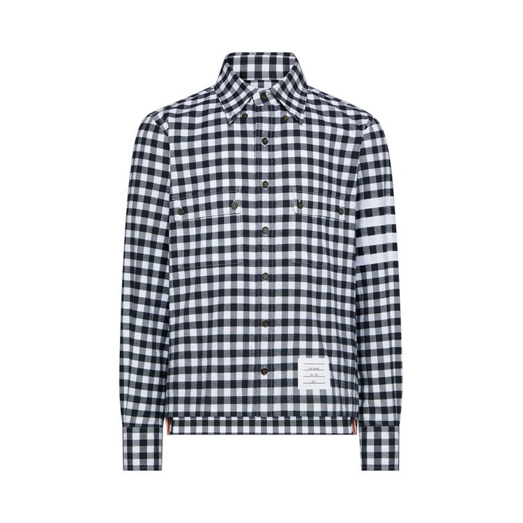 Thom Browne 4 Bar Utility Shirt with Patch Pocket 'Navy'