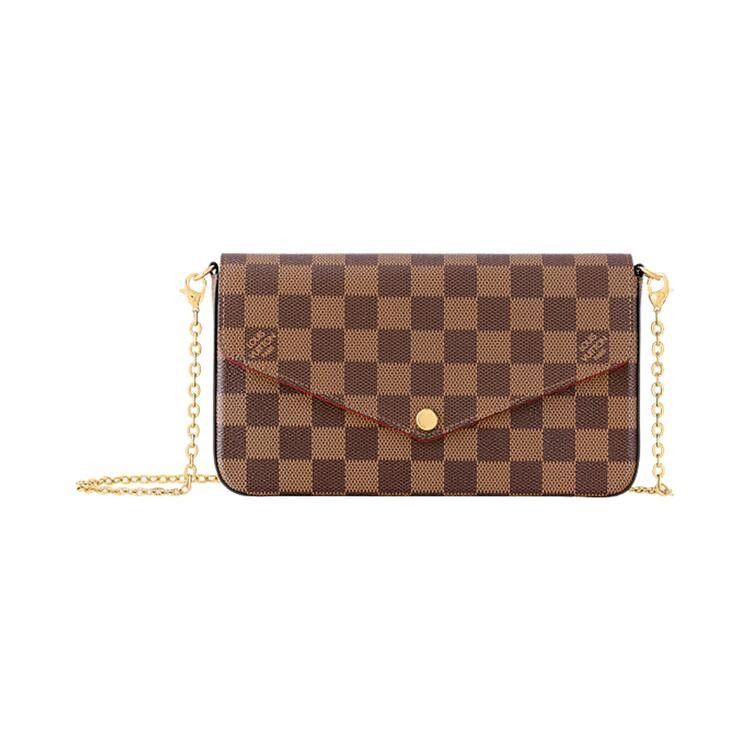 Louis Vuitton Félicie Pochette 'Brown Damier Ebene Canvas'