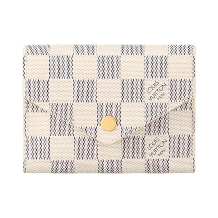 Louis Vuitton Victorine Wallet 'White Damier Azur Canvas'