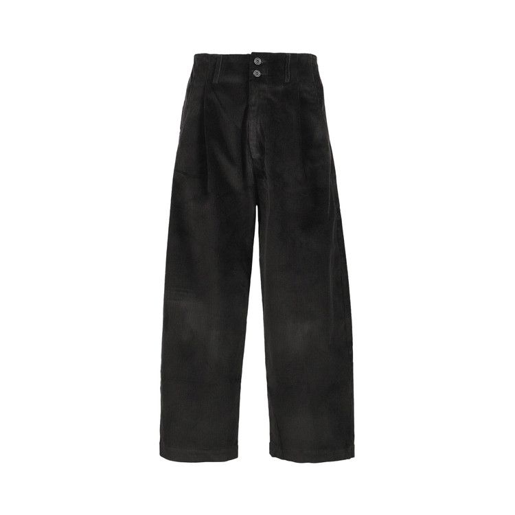 Nicholas Daley Wide Leg Pleated Trouser 'Black'
