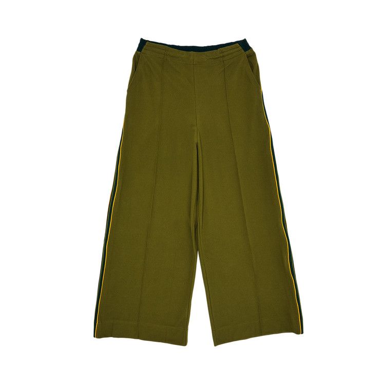 Nicholas Daley Wide Leg Track Pant 'Army Green'