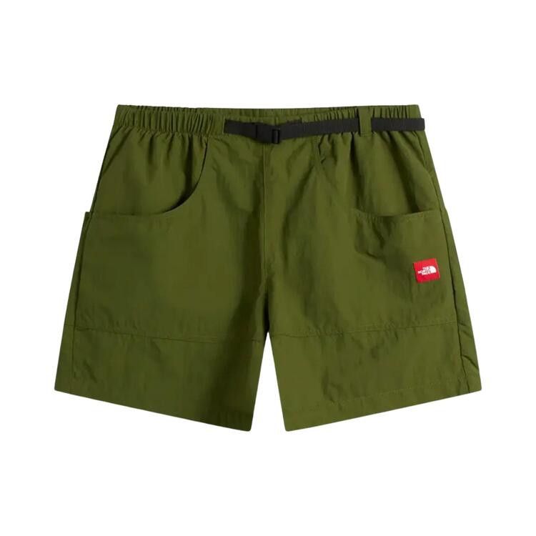 The North Face Red Box Nylon Belted Shorts 'Woodland Green'