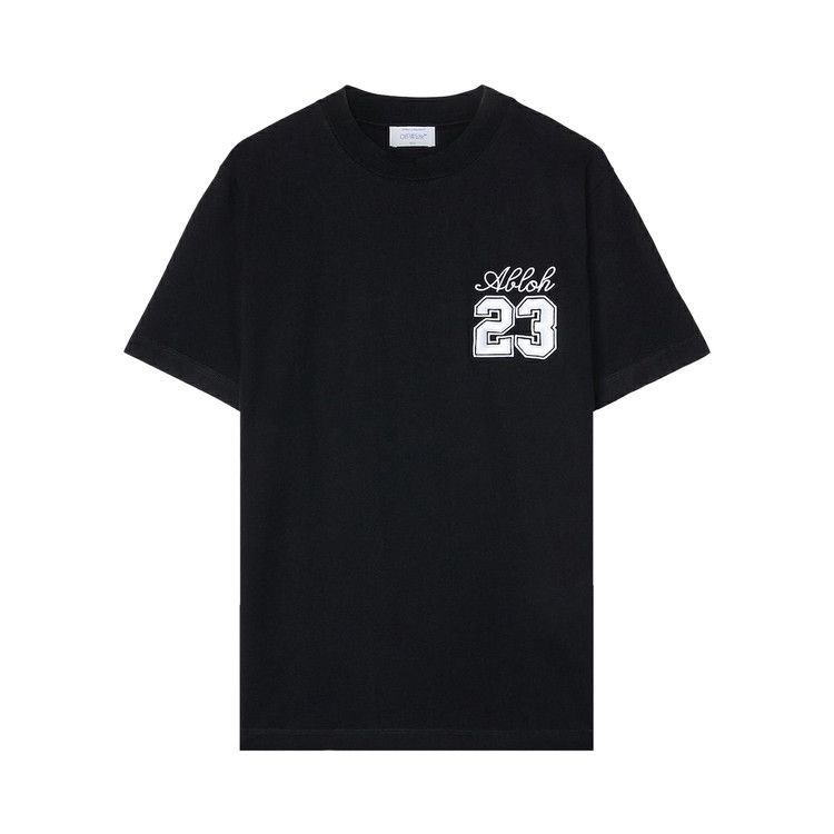 Off-White 23 Logo Slim Short-Sleeve Tee 'Black/White'