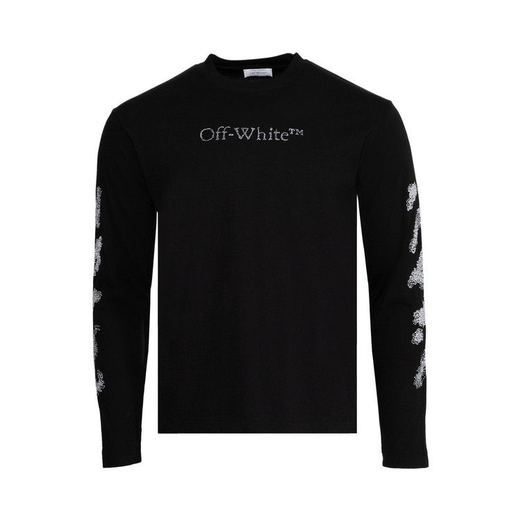 Off-White Diags Bit Book Skate Long-Sleeve Tee 'Black/White'