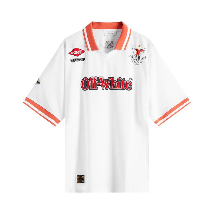 Off-White Eagle Soccer T-Shirt 'White/Red'