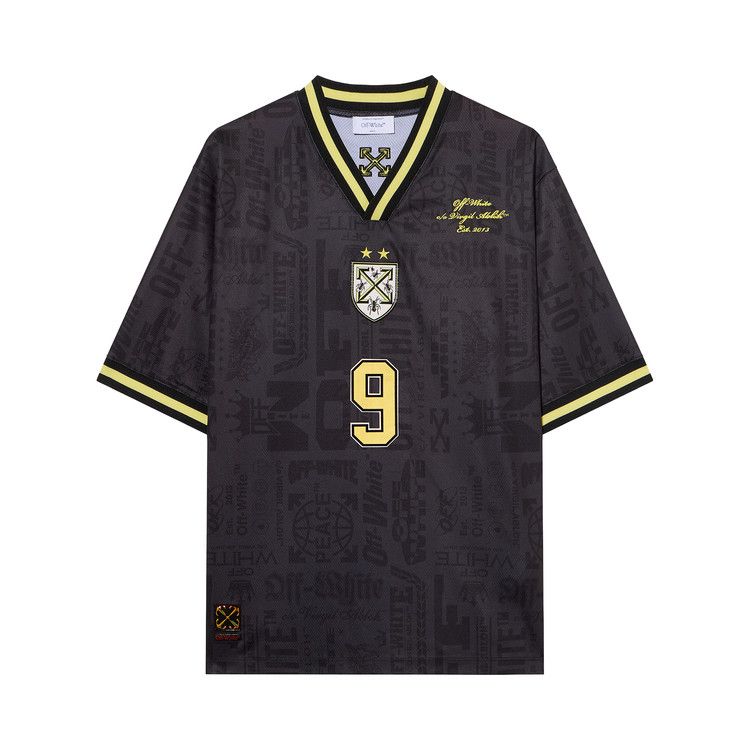 Off-White Multilogo Soccer Short-Sleeve Tee 'Black'