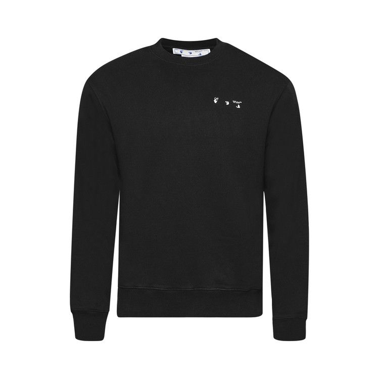 Off-White Caravag Paint Slim Crewneck 'Black'
