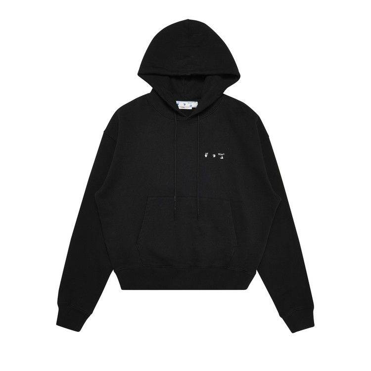 Off-White Caravag Paint Over Hoodie 'Black'