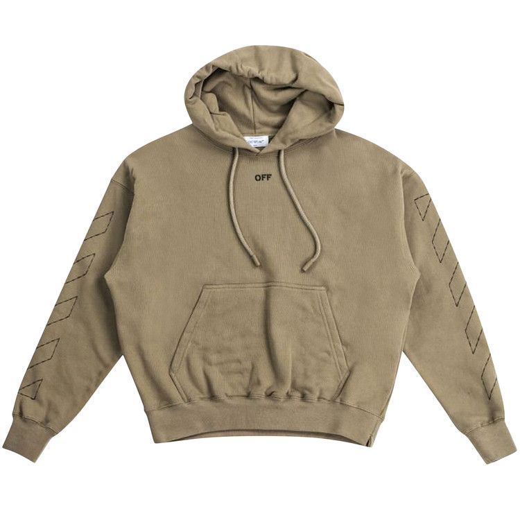 Off-White Off Stitch Skate Hoodie 'Beige/Black'