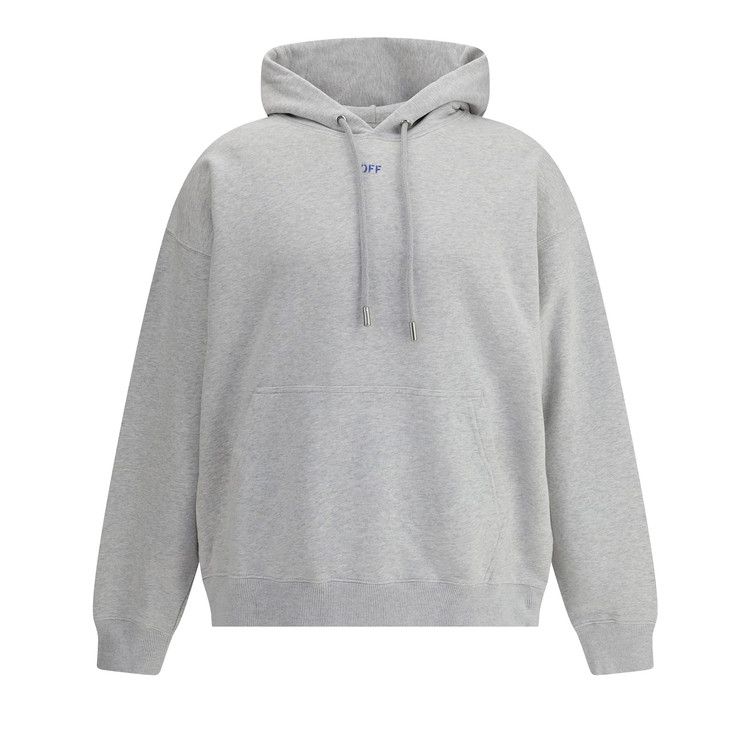 Off-White Stencil Arrow Skate Hoodie 'Grey Melange'