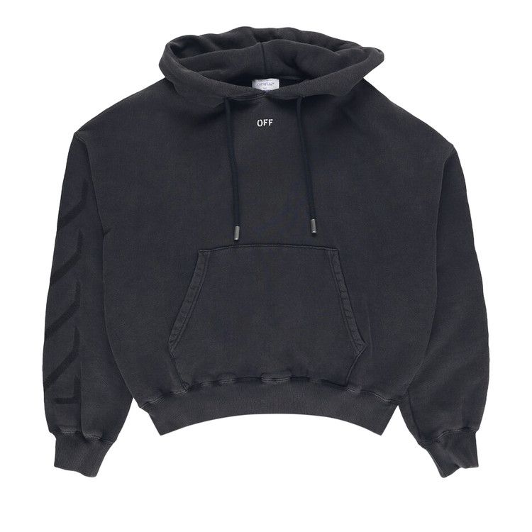 Off-White St. Matthew Oversized Hoodie 'Black/Grey'