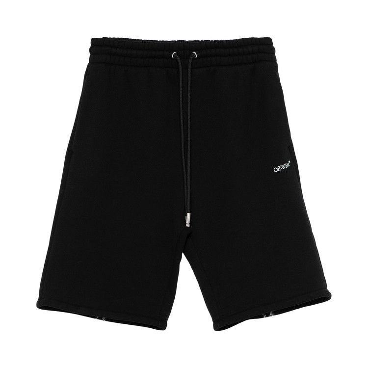 Off-White Vibe Arrow Skate Sweatshorts 'Black/Aqua'