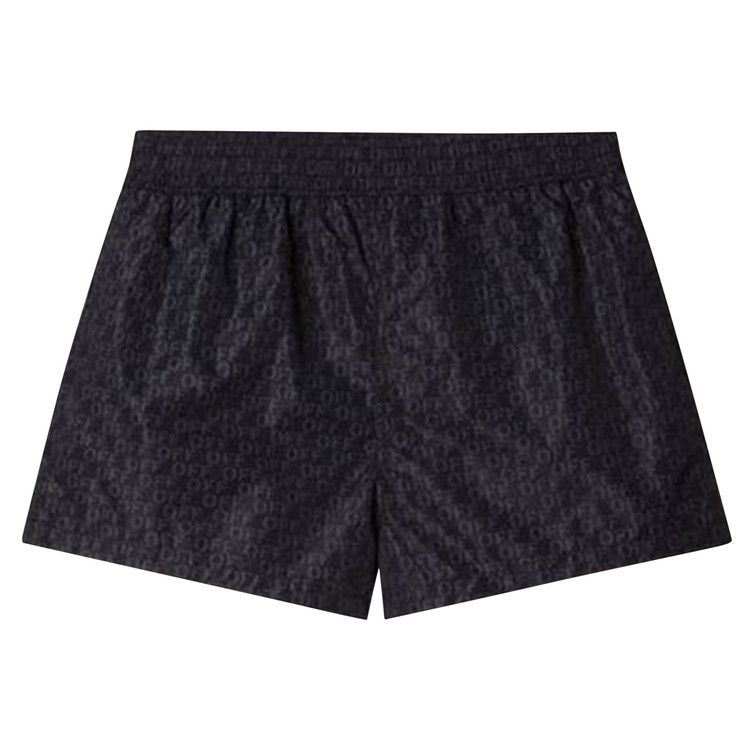 Off-White Logo Print Swimshorts 'Black'