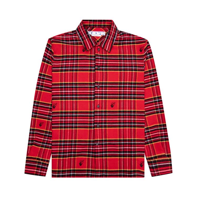 Off-White Flannel Skate Shirt 'Red/Black'