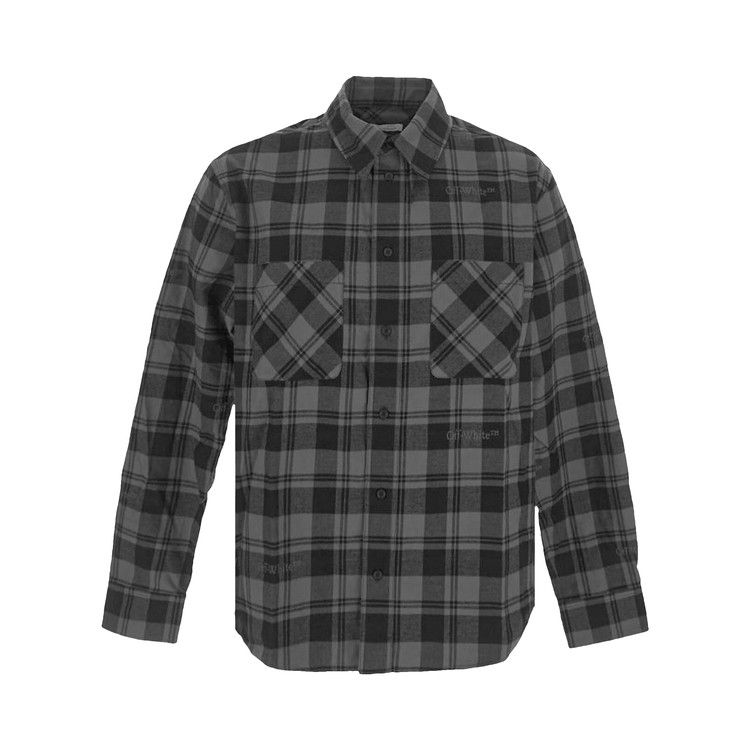 Off-White Check Flannel Shirt 'Grey/Black'