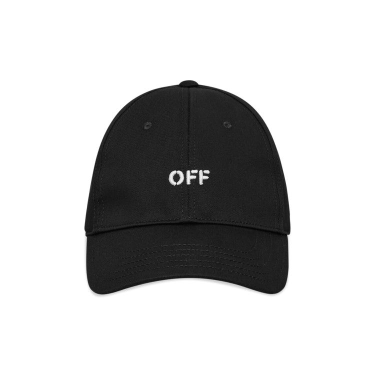 Off-White Off Stamp Drill Baseball Cap 'Black/White'