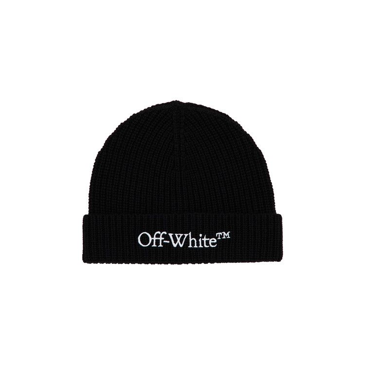 Off-White Bookish Classic Knit Beanie 'Black/White'