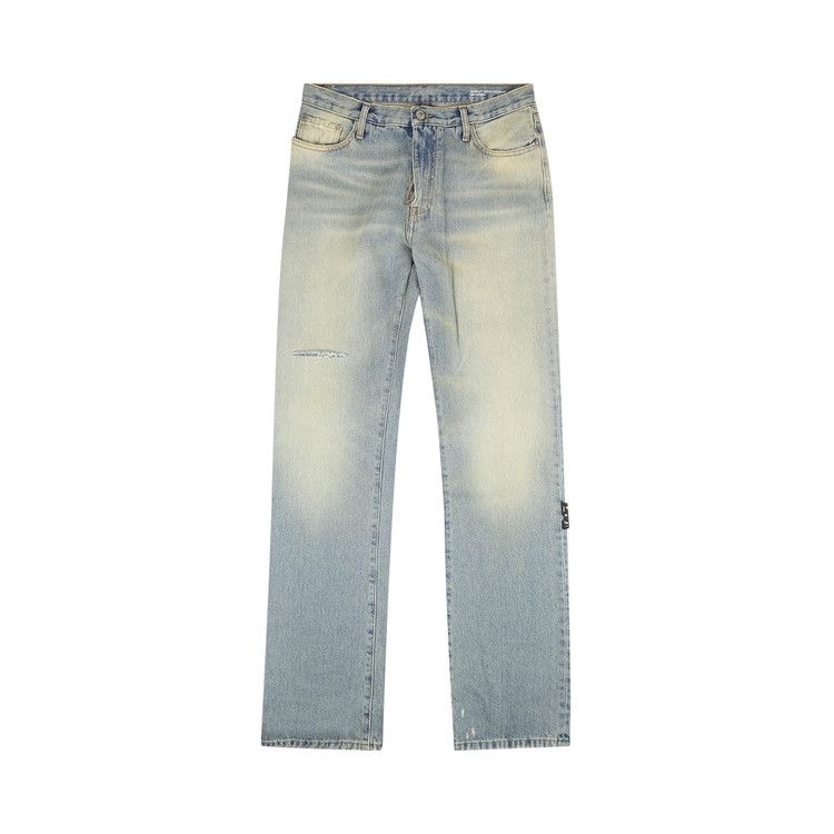 Off-White Distressed Dirty Jean 'Blue'