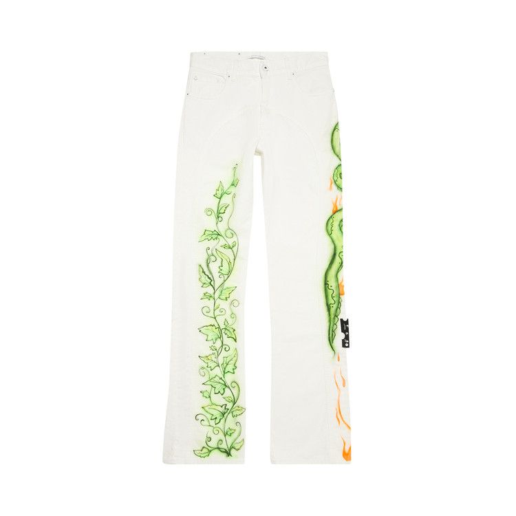 Off-White Babybrush Contour Jeans 'White/Multicolor'