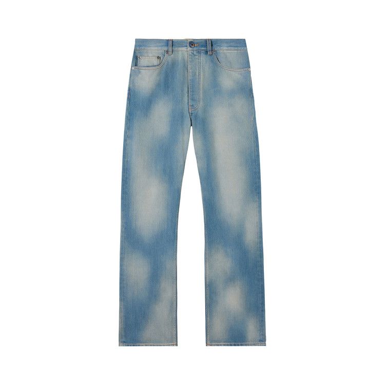 Off-White Diagonal Raw Patch 90s Skate Jeans 'Dirty Blue'