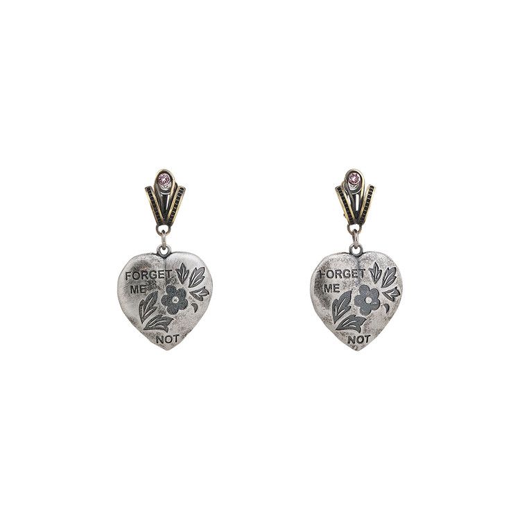 Marni Heart Earrings 'Vintage Palladium'