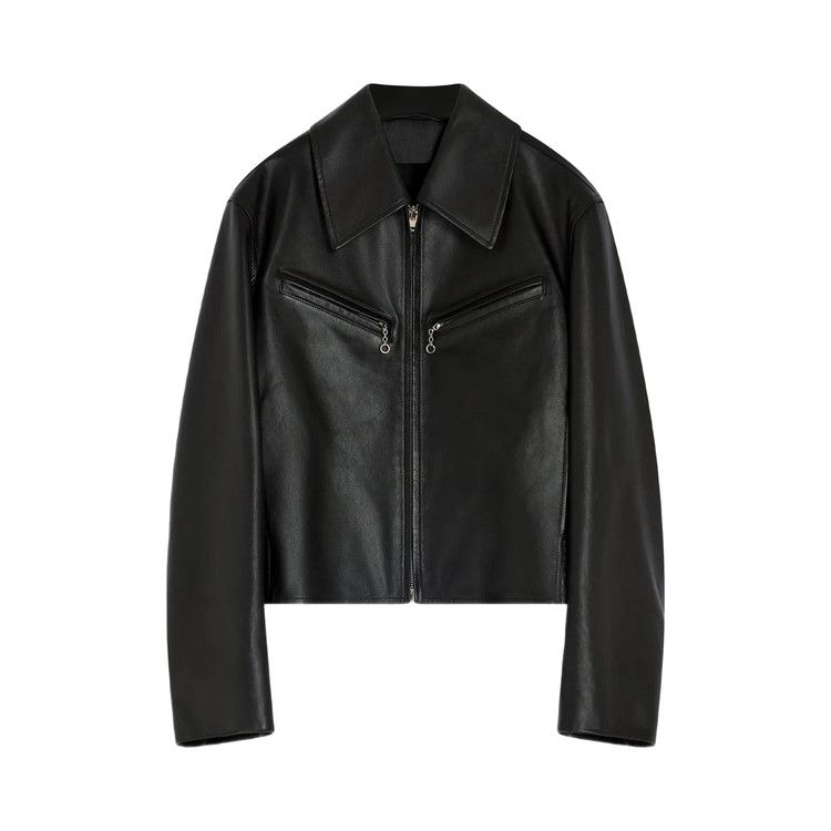 Lemaire Boxy Leather Blouson 'Moka'