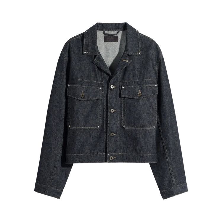 Lemaire Trucker Studs Jacket 'Slate'