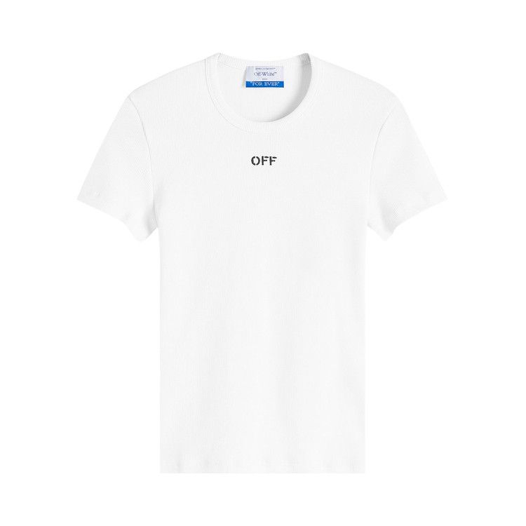 Off-White Off Stamp Rib Basic Tee 'White/Black'