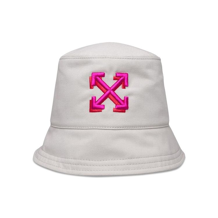 Off-White Arrow Bucket Hat 'White/Fuchsia'