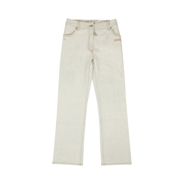 Off-White Cropped Leg Shorts 'Light Blue'
