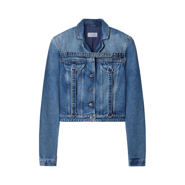 Off-White Cargo Crop Jacket 'Blue'